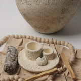Nordic 4-in-1 Candle Holder,Sage,Incense & Palo Santo Burner