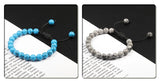8mm Tiger Eye Stone Beads Bracelet Adjustable Braided Rope