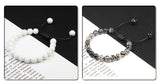 8mm Tiger Eye Stone Beads Bracelet Adjustable Braided Rope