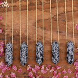 Healing Crystal Quartz Double Point Terminated Pendant Necklace For Women Citrines Amethysts Quartz Boho Necklace Gift For Her