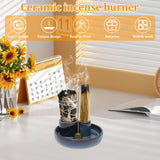 Incense Burner Ceramic Palo Santo Sticks Holder with a unique design, easy to clean, and widely used for aromatherapy.