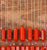 Healing Crystal Quartz Double Point Terminated Pendant Necklace For Women Citrines Amethysts Quartz Boho Necklace Gift For Her