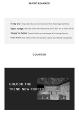 Double layered Retro Luxury Tail Ring For Women's Trendy Jewelry