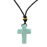 Yellow Tiger Eye 22x30mm Cross Shaped Gemstone Pendant