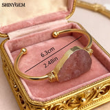 Jewelry Healing Purple Pink Crystal Hand Winding Irregular Natural Amethyst Strawberry Rose Quartz Women Bracelet