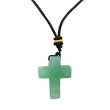 Yellow Tiger Eye 22x30mm Cross Shaped Gemstone Pendant