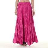 Elegant Drape Crumpled  Summer Elastic Waist