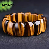 Natural Gold Tiger Eye Stone Hand Row Hand-carved Exquisite Luxury Tiger Eye Stone Amulet Bracelet Men and Women Holiday Gift