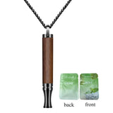 Enamel Glazed Tiger Eye Stone Geometric Pendants Titanium Steel Women