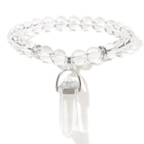 Natural Tiger Eye Stone Bracelet Hexagonal Column Pendant Bracelet Men Agates Crystal Charm Bracelets Women Reiki Yoga Jewelry