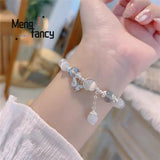 Natural Cat's Eye Butterfly Bracelet Personalized