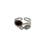 Tiger's Eye energy protection minimalist ring