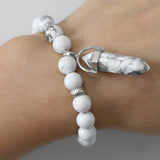 Natural Tiger Eye Stone Bracelet Hexagonal Column Pendant Bracelet Men Agates Crystal Charm Bracelets Women Reiki Yoga Jewelry