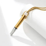 Enamel Glazed Tiger Eye Stone Geometric Pendants Titanium Steel Women