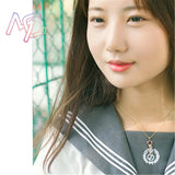 Natural Crystal Key Pendant Necklace Vintage Real Jewelry Charm Talismans Rose Gold Plated Amulet Carved Gemstone Stone Luxury