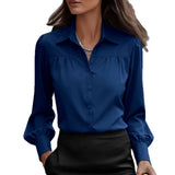 Casual White Loose Blouse Autumn Winter Long Sleeve