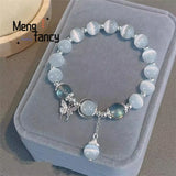 Natural Cat's Eye Butterfly Bracelet Personalized