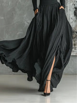 Elegant Long Skirt Sets Women Autumn Winter Long Sleeve Slim T-shirt Tops And Maxi Skirts Dress Two Piece Set