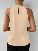 Summer High End Satin Tank Shirt