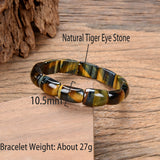 Natural Tiger Eye Beads Bracelets Yoga Bracelet for Men Women