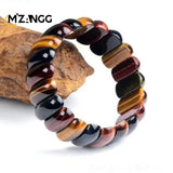 Natural Gold Tiger Eye Stone Hand Row Hand-carved Exquisite Luxury Tiger Eye Stone Amulet Bracelet Men and Women Holiday Gift
