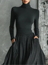 Elegant Long Skirt Sets Women Autumn Winter Long Sleeve Slim T-shirt Tops And Maxi Skirts Dress Two Piece Set