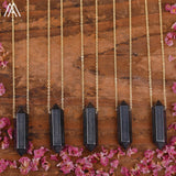 Healing Crystal Quartz Double Point Terminated Pendant Necklace For Women Citrines Amethysts Quartz Boho Necklace Gift For Her